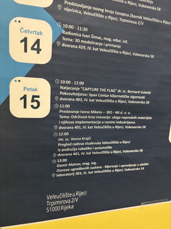 BIO-MI Participates in the University of Applied Sciences of Rijeka Day with a Lecture on Sustainability and Advanced Materials